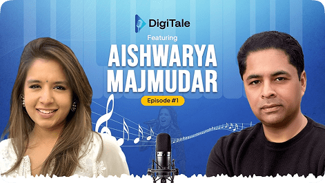 A Candid Conversation with Singer Aishwarya Majmudar DigiTale Ep. 1 with Aninda Bose